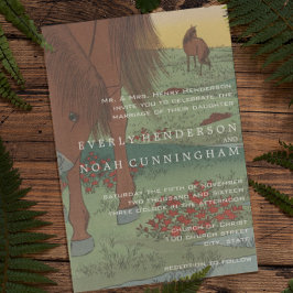 Einladungen zu Whimsical Horse Wedding