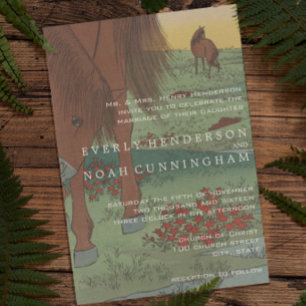 Einladungen zu Whimsical Horse Wedding