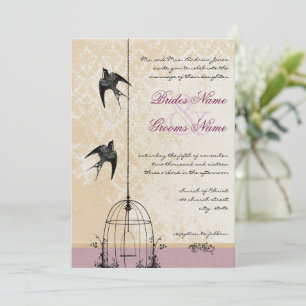 Einladungen zu Whimsical Vintag Bird Cage Wedding