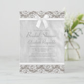 Einladungen zu White Country Lace Bridal (Stehend Vorderseite)