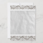 Einladungen zu White Country Lace Bridal (Rückseite)