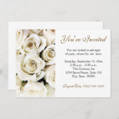 Einladungen zu White Roses (Vorne/Hinten)