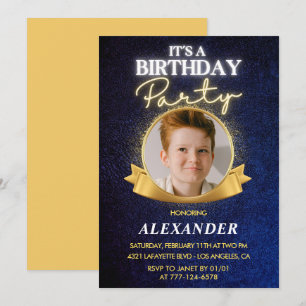Einladungen zum 10. Geburtstag für Jungen  Elegant