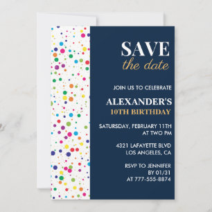 Einladungen zum 10. Geburtstag Save the Date Konfe