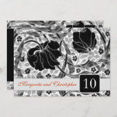 Einladungen zum 10. Hochzeitstag (Vorne/Hinten)