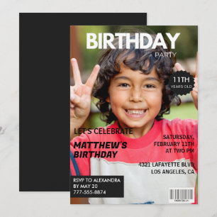Einladungen zum 11. Geburtstag für ihn Zeitschrift