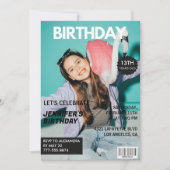 Einladungen zum 13. Geburtstag für ihre Zeitschrif (Vorderseite)