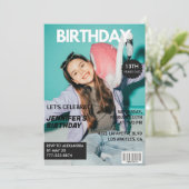 Einladungen zum 13. Geburtstag für ihre Zeitschrif (Stehend Vorderseite)