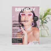 Einladungen zum 15. Geburtstag für ihre Zeitschrif (Stehend Vorderseite)