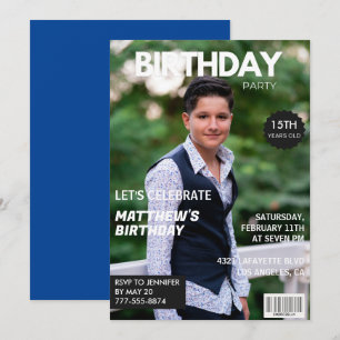 Einladungen zum 15. Geburtstag Männer Ihm Magazinc