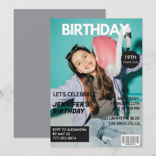 Einladungen zum 19. Geburtstag für sie Magazine Co