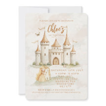 ✨🏰 Einladungen zum 1. Geburtstag der Prinzessin i