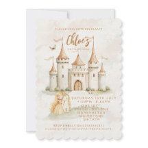 ✨🏰 Einladungen zum 1. Geburtstag der Prinzessin i