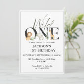 Einladungen zum 1. Geburtstag Kinder whimsical wil (Stehend Vorderseite)