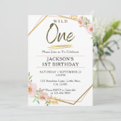 Einladungen zum 1. Geburtstag Kinder whimsical wil (Stehend Vorderseite)