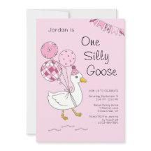 Einladungen zum 1. Geburtstag von One Silly Goose