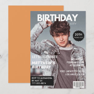 Einladungen zum 20. Geburtstag für ihn Zeitschrift