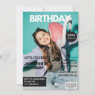 Einladungen zum 20. Geburtstag für sie Magazine Co