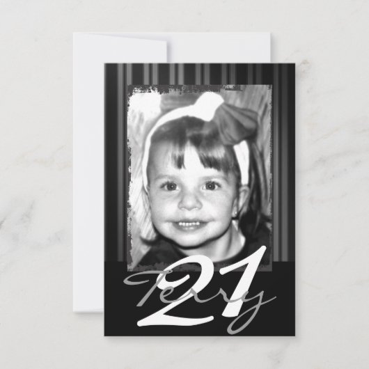 Einladungen zum 21. Geburtstag (Vorderseite)