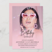 Einladungen zum 21. Geburtstag Geburtstag Abendess (Vorne/Hinten)