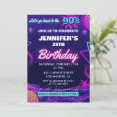 Einladungen zum 25. Geburtstag bis ins 90er Party (Stehend Vorderseite)