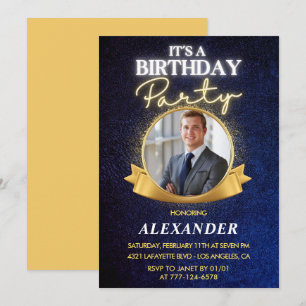Einladungen zum 25. Geburtstag Männer Abzeichen Fo
