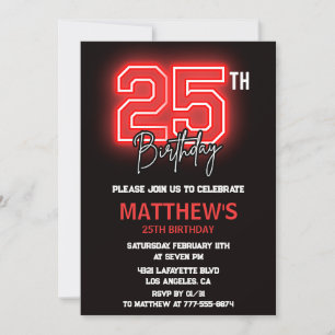Einladungen zum 25. Geburtstag Männer Geburtstag