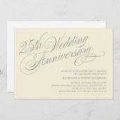 Einladungen zum 25. Jahrestag (Vorne/Hinten)