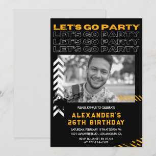 Einladungen zum 26. Geburtstag Männer Foto Sprayfa
