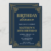 Einladungen zum 30. Geburtstag Geburtstagsessen Mä (Vorne/Hinten)