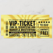 Einladungen zum 30. Geburtstag (“VIP”) (Vorne/Hinten)