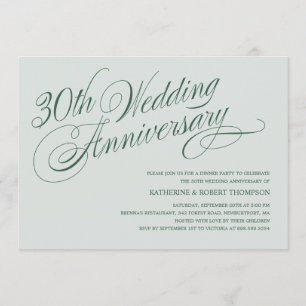 Einladungen zum 30. Hochzeitstag