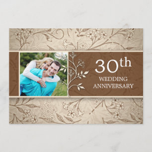 Einladungen zum 30. Hochzeitstag Foto