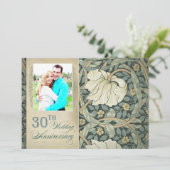 Einladungen zum 30. Hochzeitstag Foto (Stehend Vorderseite)