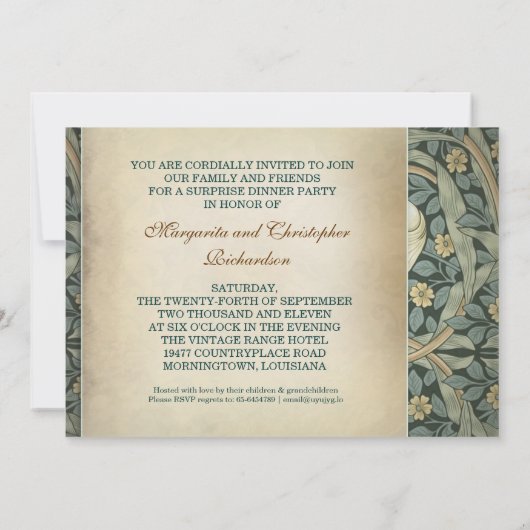 Einladungen zum 30. Hochzeitstag Foto (Rückseite)