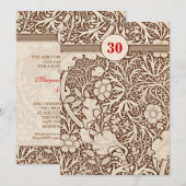 Einladungen zum 30. Jahrestag (Vorne/Hinten)