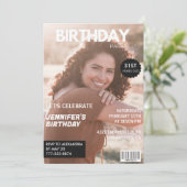 Einladungen zum 31. Geburtstag für ihre Zeitschrif (Stehend Vorderseite)