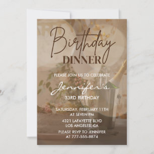 Einladungen zum 33. Geburtstag Geburtstagsessen