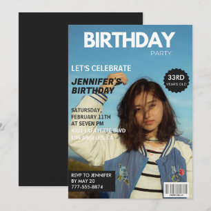 Einladungen zum 33. Geburtstag Magazin-Cover