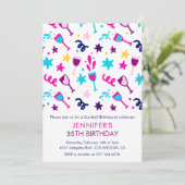 Einladungen zum 35. Geburtstag Cocktail Modern Pin (Stehend Vorderseite)