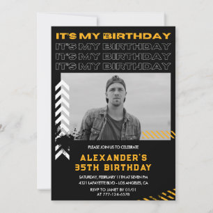 Einladungen zum 35. Geburtstag Männer Foto Sprühfa