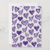 Einladungen zum 35. Geburtstag Niedlich Hearts Lil (Rückseite)