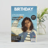 Einladungen zum 35. Geburtstag Zeitschrift Cover (Stehend Vorderseite)