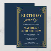 Einladungen zum 39. Geburtstag Geburtstagsparty (Vorne/Hinten)