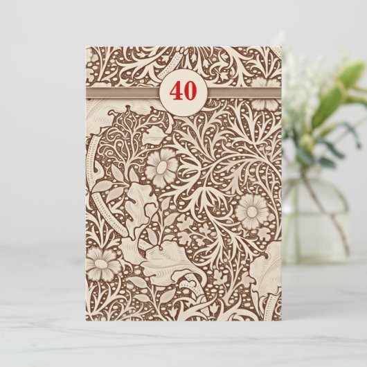 Einladungen zum 40. (Stehend Vorderseite)