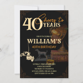Einladungen zum 40. Geburtstag für Männer - Whisky