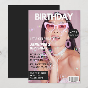 Einladungen zum 45. Geburtstag Magazin-Cover