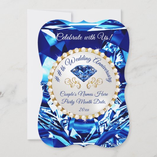 Einladungen zum 45. oder 65. Hochzeitstag, (Vorderseite)