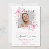 Einladungen zum 50. Geburtstag Foto Boho Elegant (Vorderseite)