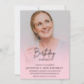 Einladungen zum 50. Geburtstag Geburtstag Abendess (Vorderseite)